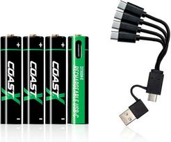 1x4 Coast Zithion-X Micro AAA Akku USB-C Ladeanschl.