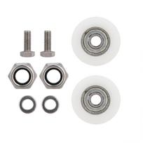 30 mm skersmens Elite šiltnamio durų ratukų atsarginis rinkinys juoda