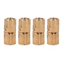 4 vnt./pakuotė Vario spintelės durų paslėptas cilindrinis vyris stalviršiams DIY projektui 12 mm