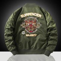 Vyriška siuvinėta beisbolo uniforma striukė Air Force Ma1 Bomber striukė vyrams M