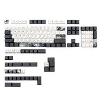 „Lotus“ klaviatūros rašalo dangteliai, OEM aukščio PBT sublimacijos japoniški klaviatūros dangteliai, skirti gk61/68/87/96/98/108 mechaninei žaidimų klaviatūrai