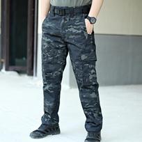 Men's Plus Size Multi-Pocket Straight Leg Pants Casual Sweatpants Pants Scratch Resistant Pants 5XL