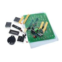 „Pasidaryk pats“ rinkiniai AT89C2051 Elektroninis laikrodis Skaitmeninio vamzdžio LED ekranas Rinkinys Elektroninio modulio dalys ir komponentai DC 9V - 12V