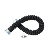 50 cm Jungiamasis vamzdis Guminė žarna Dujų kaukė Respiratorius Filtruoti Priedai Dažymas Purškiamas T1R4 black-one-size
