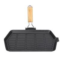 21x35 Grill Pan Household Portable Folding Cast Iron Non Stick Even Heating Steak Frying Pan with L
