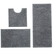 Super minkštas veliūrinis tualeto kilimėlis, neslystantis, sugeriantis vandenį, 3 vnt./rinkinys, vonios kambario, tualeto reikmenys, grindų kilimėliai 3PCS