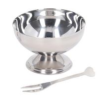 Ledų dubenėlis Nerūdijančio plieno desertiniai pudingo dubenėliai Sundae salotų serviravimo dubenėlis padažams Trifle degustacinis Microwave Oven Style balta