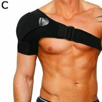 Kvėpuojantis peties įtvaras su spaudimo pagalvėle Neopreninis peties kompresinis skausmo įmovas Ledo petis N6M3 black-One-size