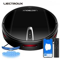 Liectroux V3SPRO robotas dulkių siurblys, su Mop APP Control namų valymo šlavimas, žemėlapio navigacija, 4000PA, 4400mAh juoda