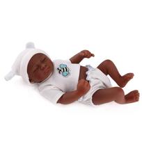 28 cm juodos odos mini reborn kūdikis