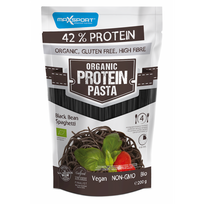 Ekologiški juodųjų pupelių miltų makaronai MAXSPORT, 200 g.