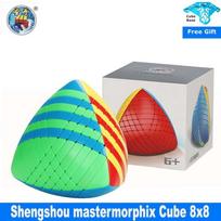 Shengshou 8x8 Ryžių koldūnų kubas 8x8x8 Sengso Mastermorphix Greičio kubas Piramidės formos Cubo Mastermorphix Greičio Magico