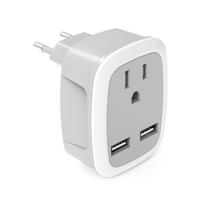 Daugiafunkcis JAV į europietišką/JK/IT/Šveicarijos kelioninis kištuko adapteris su 2 USB 3 viename kelioninis kištukas JAV ES JK Italijai Šveicarijai B
