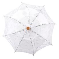 Lady Wedding Lace Umbrella Skėtis Skėtis nuo Saulės Skėčiai Vakarėlis Vestuvių Fotografavimo Dekoras(Balta Maža) Small balta