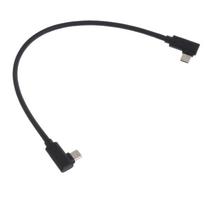 USB C–USB C laidas 60 W 10Gbps įkroviklio laidas Greito įkrovimo dvigubas 90° kampas, C tipo–C tipo kabelio duomenų laidas