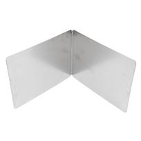 Viryklės riebalų apsauga 2 pusių karščiui atspari nelipni danga nerūdijančio plieno viryklės purslų apsauga 40x40x30cm / 15.7x15.7x11.8in