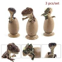 Dinozaurų kiaušinių žaislas Mini išsiritinantys dinozaurai 3 vnt./rinkinys Augantis dinozauras Kūdikis Veiksmo figūrėlė Edukacinis žaislas