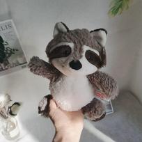 1 vnt. 25 cm pilkas meškėnas pliušinis žaislas kawaii mielas minkštas įdarytas gyvūnas lėlė pagalvė mergaitėms vaikams kūdikiui mergaitei gimtadienio dovana pilka