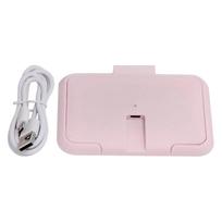 USB drėgnų servetėlių šildytuvas, pastovios temperatūros, nešiojamas, kūdikių servetėlių šildytuvas, buičiai, automobilis, laukui, rožinis