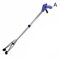 Household Garbage Picker Pick Up Tools Gripper Extender Tool Garbage Collapsible Grabber Picker T6I3 blue-One-size