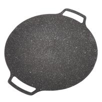 Korėjietiška BBQ lėkštė, kepsninė, neprideganti apvali keptuvė, skirta namų lauko viryklėms universalaus tipo Universal Type 30cm