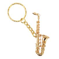 Mielas saksofono pakabukas raktų pakabukas nešiojamas juokingas žalvarinis miniatiūrinis saksofonas muzikos instrumentas raktas