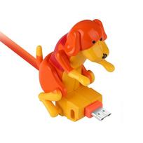 Patvarus mobiliojo telefono įkrovimo laidas C tipo maitinimo adapteris Mielas benamis šuo Greitas įkroviklis 120 cm USB įkrovimo laidas oranžinė