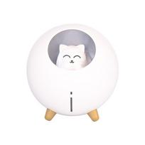 Mielas naminių gyvūnų oro drėkintuvas Planet Cat Ultragarsinis vėsios miglos aromaterapinis oro ir aliejaus difuzorius Romantiškos spalvos LED lempa USB Humidificador USB charging style