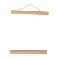Modernus magnetinis drožlių nuotraukų rėmelis „Pasidaryk pats“ plakato ritinėlio spaudiniai Meno kūrinių pakabukas Baltas medinis 30CM beige