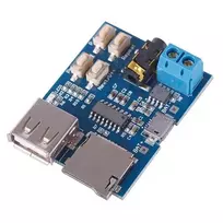 MP3 grotuvo modulis su 2W stiprintuvu USB ir kortelių skaitytuvu