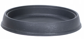 Plastikinė lėkštelė MASSIVE, antracito sp., 39 x 6 cm