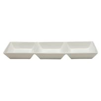 Serviravimo lėkštė AURORA WHITE, 3 dalių, 36 x 11 cm