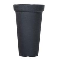 Plastikinis vazonas CLASSIC TOWER, su įdėklu, antracito sp., 30 x 50 cm
