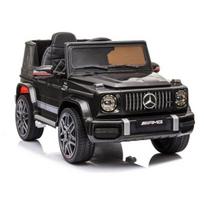Vienvietis vaikiškas elektromobilis Mercedes G63 AMG 4x4, juodas