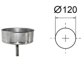 Kondensato nutekėjimas žemyn, D-120 mm.