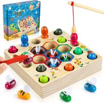 COOLJOY Montessori magnetinis žvejybos žaidimas vaikams nuo 2 metų