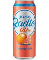 Gazuotas nealkoholinis alaus kokteilis UTENOS Radler, greipfrutų skonio, 0,0%, 0,5 l, skardinė D