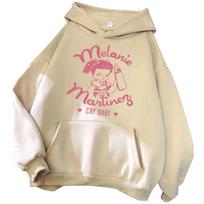 Melanie Martinez Hoodis Cry Baby Megztinis Mada Harajuku Moterims Unisex Hoodis L smėlis