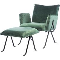 Svetainės fotelis su pakoja Element Melissa Designer chair, Žalia