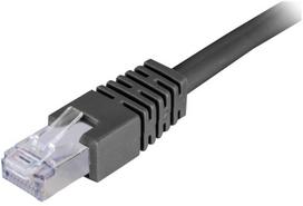 Deltaco STP-650S, 50 m, Cat6, F/UTP (FTP), RJ-45, RJ-45, juodas