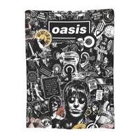 O-Oasis Roko Grupės Antklodės Vilnos Tekstilės Dekoras Kvėpuojanti Lengva Plona Mesto Antklodė Lovai Automobiliui Patalynės Užtiesalas 30x40in