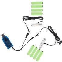 C tipo USB į 1V-24V dvigubą AM3 LR6 AA imitacinį akumuliatorių nuotolinio valdymo pultui, žibintuvėliui, LED lempai, telefonui, žaislui, dantų šepetėliui USB