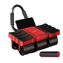 Abdominal Roller Wheel with Automatic Rebound Elbow Support Men Women Core Workout raudona