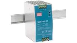 Impulsinis maitinimo šaltinis 24V 240W 10A, tvirtinamas ant DIN bėgio, MEAN WELL, NDR-240-24