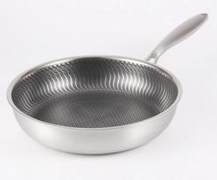 316 nerūdijančio plieno keptuvė wok non-stick keptuvė kepsnių gaminimo keptuvė padailinė indukcinė dujinė viryklė universali virtuvės indų puodas Outer diameter 28cm