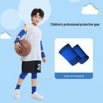 Kids' Knee, Elbow, Wrist, and Ankle Pads Set for Protection and Warmth During Crawling, Dancing, Football, Basketball, and Roller Skating. M Size - Set