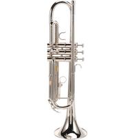 Standartinis B♭ trimitas su sidabru dengtu pūstuku Žalvarinis muzikos instrumentų priedai