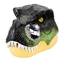 LED šviečiančios akys T-Rex kaukė Garsai Dinzaurų kaukė Realistiški dantys Judantis žandikaulis Atveriama burna Helovino vakarėlio Cosplay rekvizitai žalia