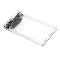 Skaidrus SSD dėklas 2,5 colio SATA serijinis prievadas USB 3.0 didelės spartos mobiliojo kietojo disko dėžutė korpusas (Ne