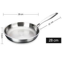 28/30 cm keptuvė 304 nerūdijančio plieno keptuvė Nelipni keptuvė be dangos kiaušinių kepsnių kepsnys Naudoti dujinę ir indukcinę viryklę